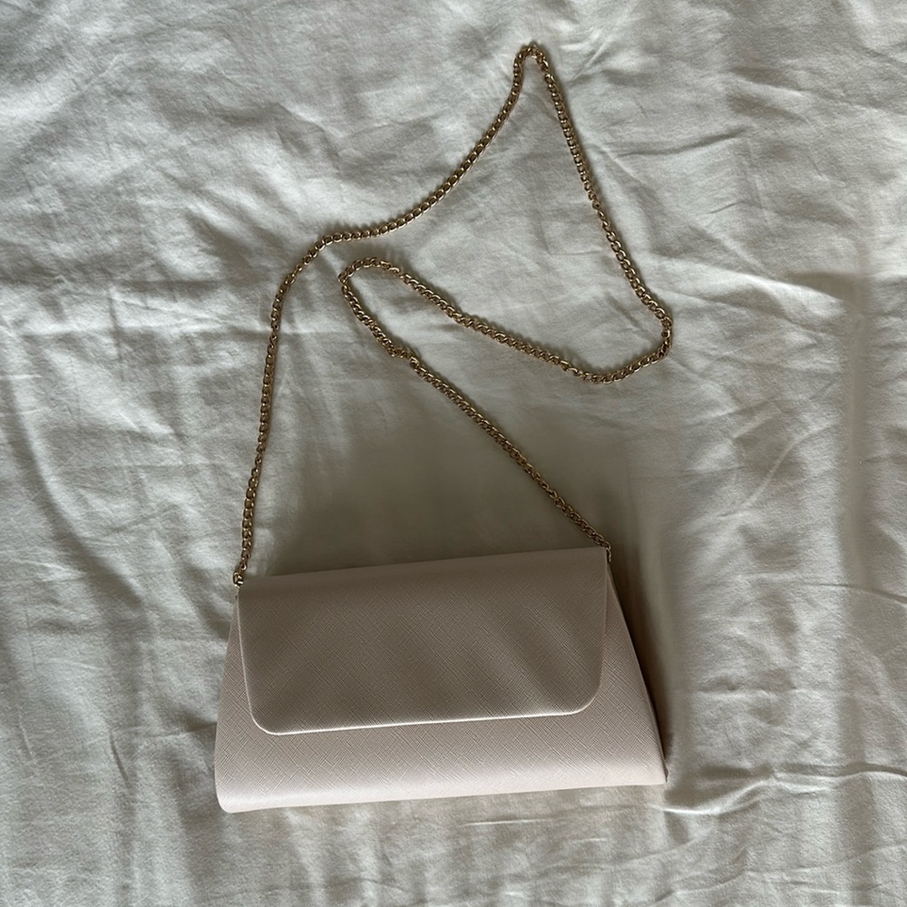 Beige purse- Great for weddings!